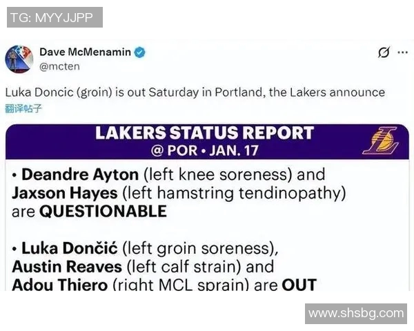 NBA球员伤病情况及复出前景